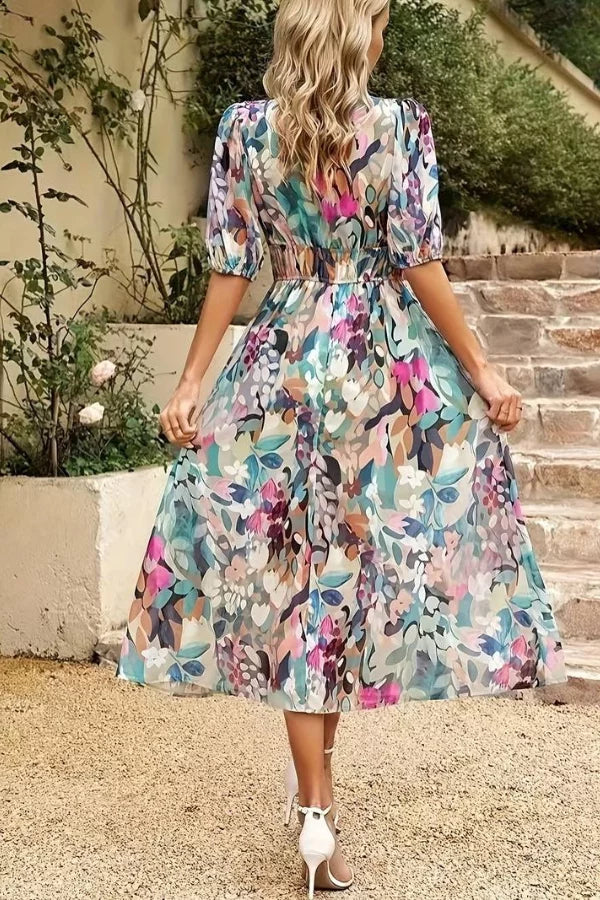 Ludivine - Damen Sommerkleid mit Blumenmuster