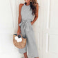 Divina - Maritimes Streifen-Jumpsuit