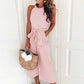 Divina - Maritimes Streifen-Jumpsuit