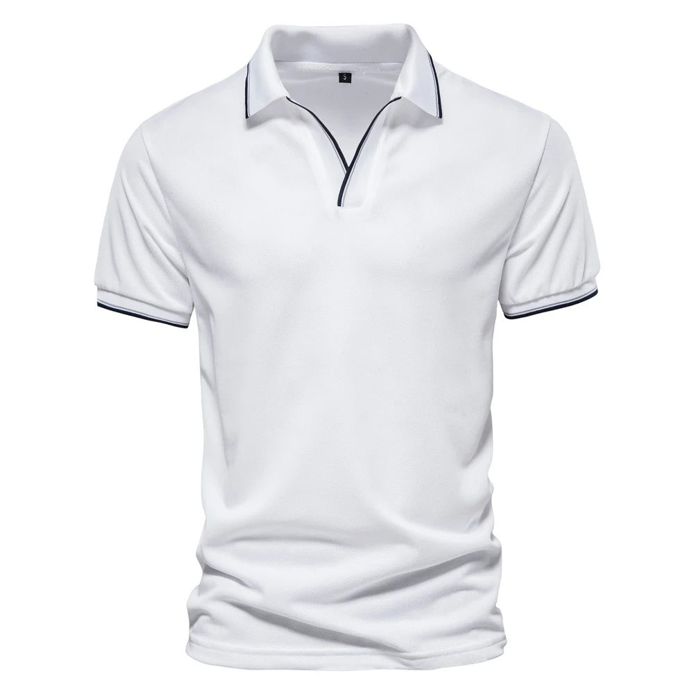 Herren Polohemd mit V-Ausschnitt – Altan