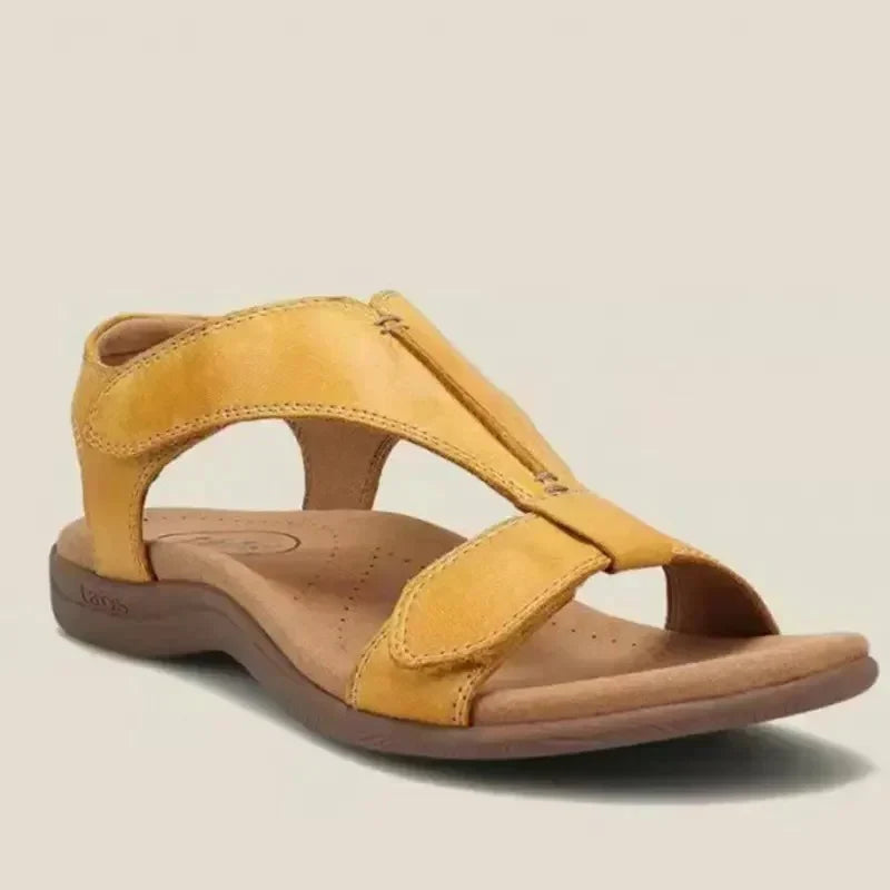 Katie – verstellbare sommersandalen aus leder mit fußgewölbeunterstützung