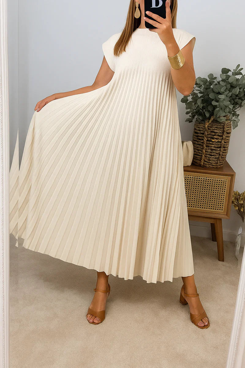 Monika – Elegantes Plisseekleid