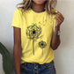 Damen Sommer T Shirt Mit Rundhalsausschnitt | Kurze Ärmel