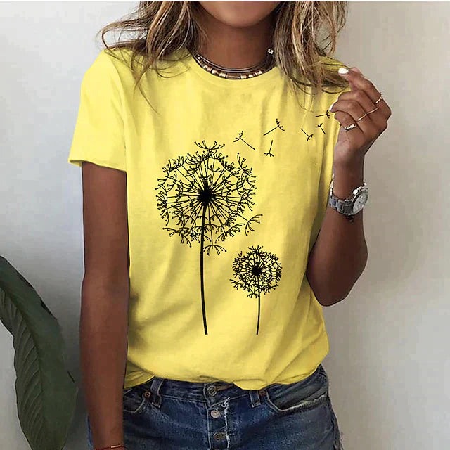Bequemes Damen T-Shirt mit Rundhals & weichem Stoff – Rhea