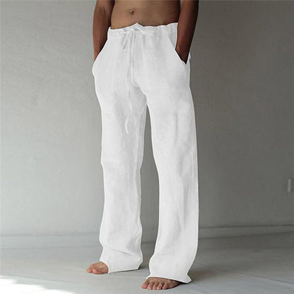 Lässige Herren Leinenhose mit weitem Schnitt für den Sommer – Elias