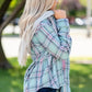 WW | Damen Hoodie Knopfen-Down Freizeitshirt Jacke